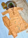 KF 2114 Kalaai Muslin Embroidery Kurti With Bottom Dupatta
